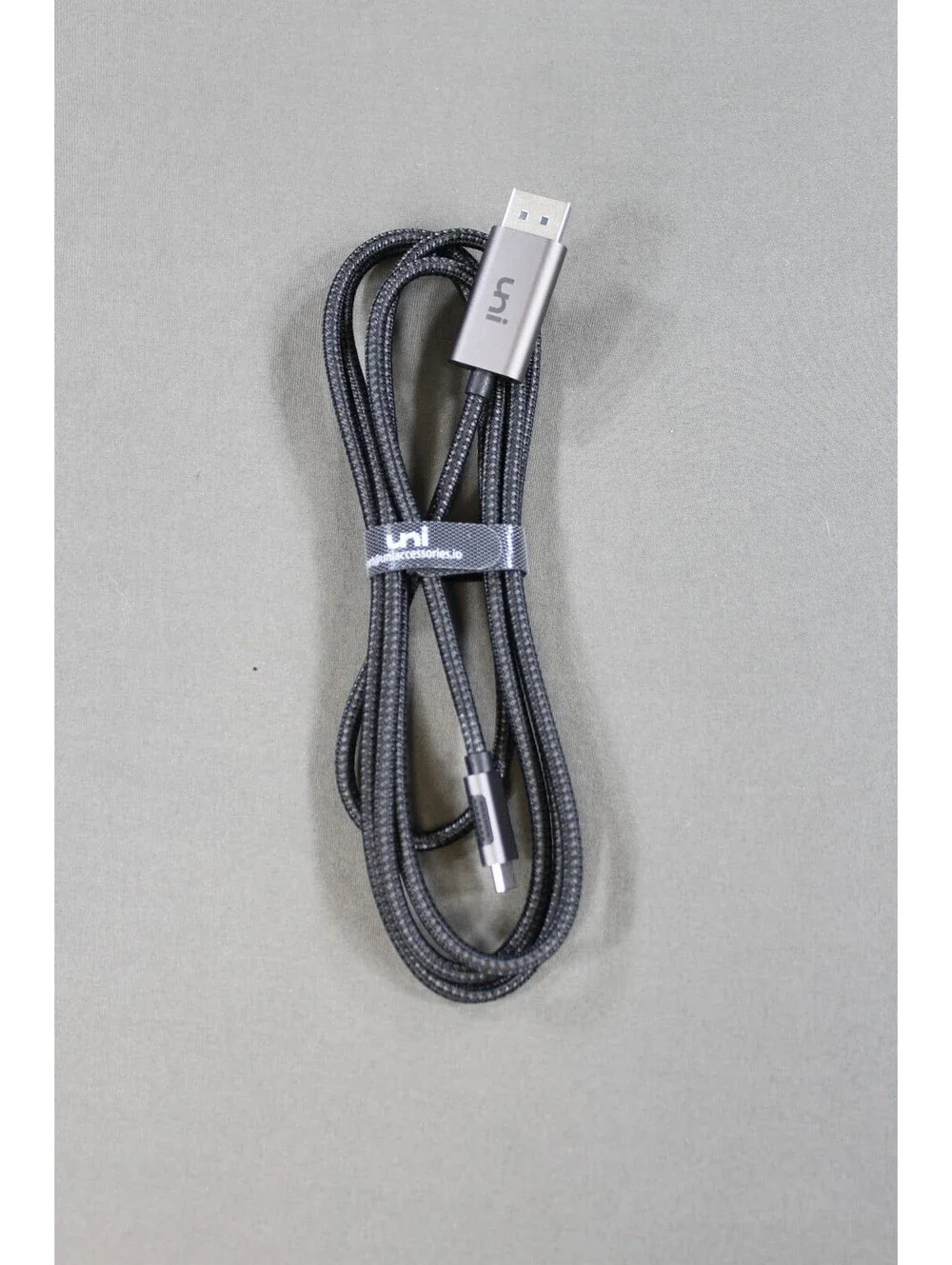 Uni Braided USB-C to USB-C Fast Charging Cable Black 3ft